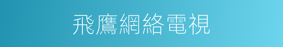 飛鷹網絡電視的同義詞
