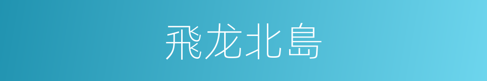 飛龙北島的意思