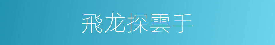 飛龙探雲手的同義詞