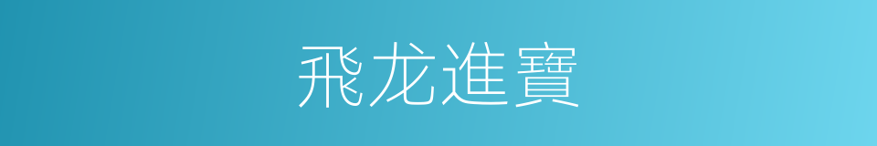 飛龙進寶的同義詞