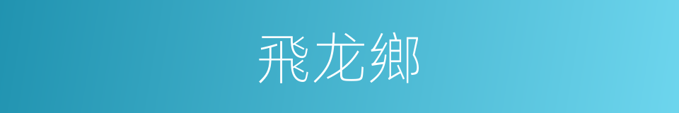 飛龙鄉的同義詞