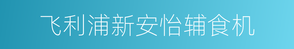 飞利浦新安怡辅食机的同义词