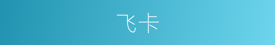 飞卡的同义词
