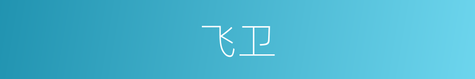 飞卫的意思
