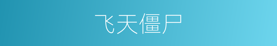 飞天僵尸的同义词