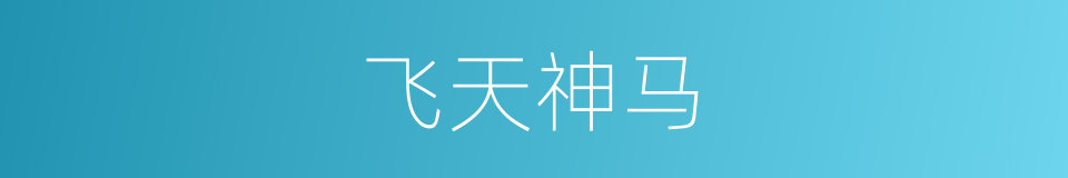 飞天神马的同义词