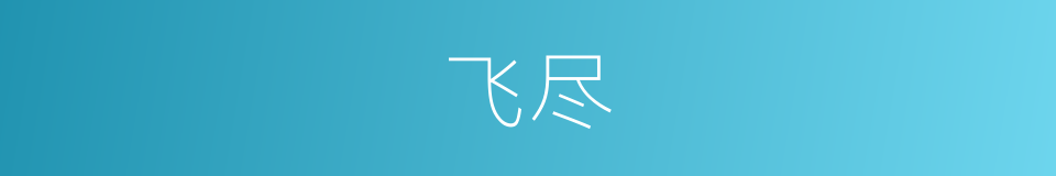 飞尽的同义词