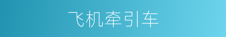 飞机牵引车的同义词