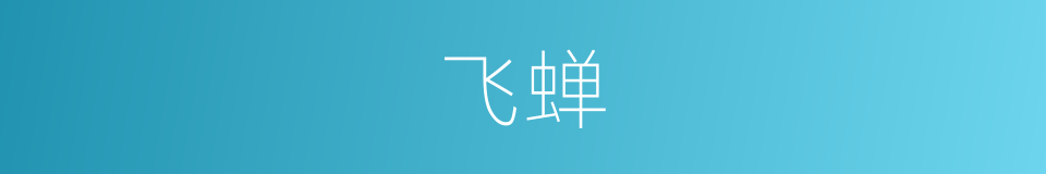 飞蝉的意思