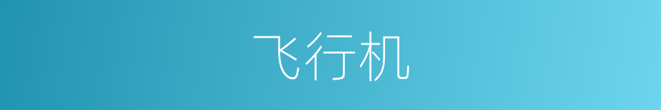 飞行机的意思