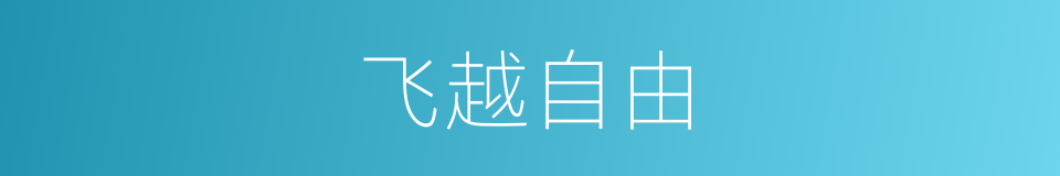 飞越自由的同义词
