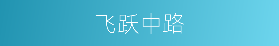 飞跃中路的意思