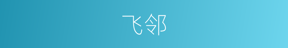 飞邻的意思