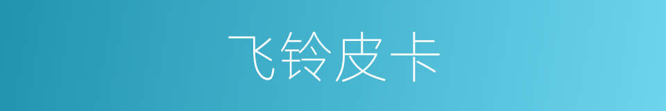 飞铃皮卡的同义词