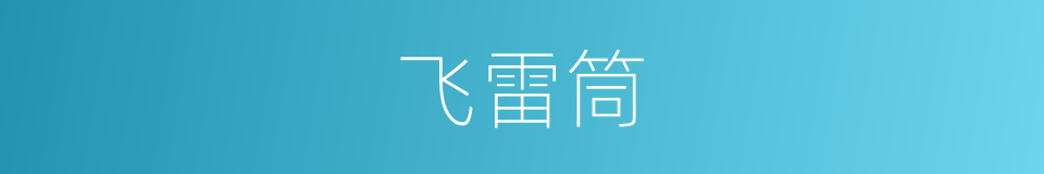 飞雷筒的同义词