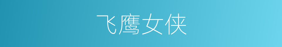 飞鹰女侠的同义词