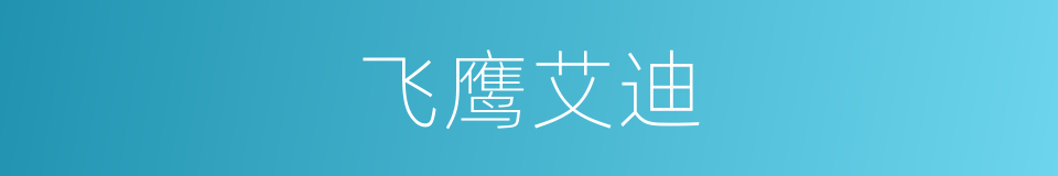 飞鹰艾迪的同义词