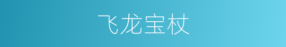 飞龙宝杖的同义词