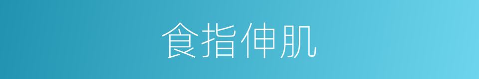 食指伸肌的同义词