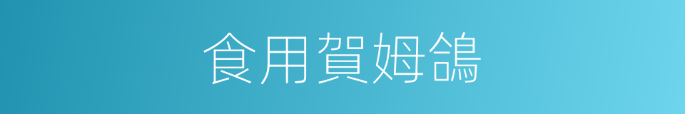 食用賀姆鴿的同義詞