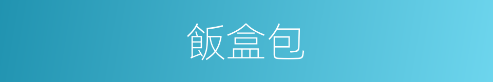 飯盒包的同義詞