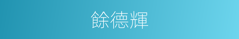 餘德輝的同義詞