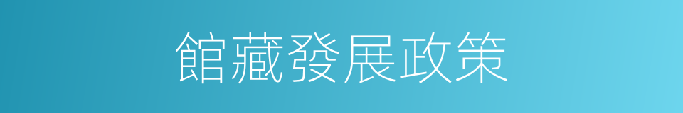 館藏發展政策的同義詞