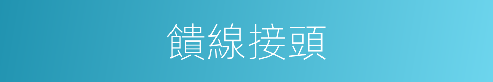 饋線接頭的同義詞