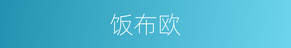 饭布欧的同义词