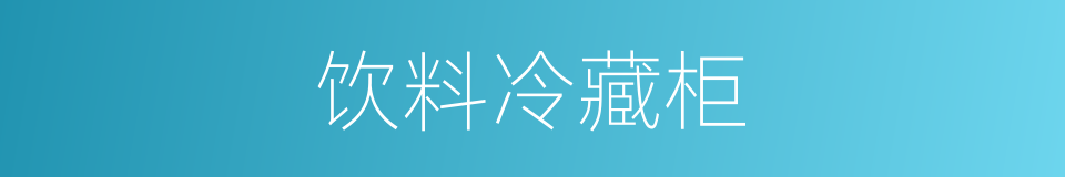 饮料冷藏柜的同义词