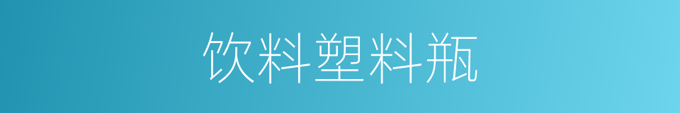 饮料塑料瓶的同义词