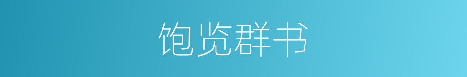 饱览群书的意思