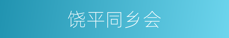 饶平同乡会的同义词