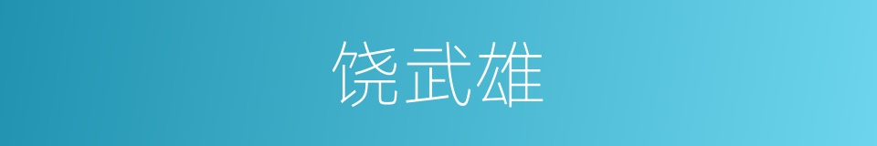 饶武雄的同义词