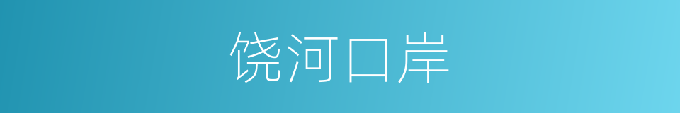 饶河口岸的同义词