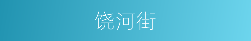 饶河街的同义词