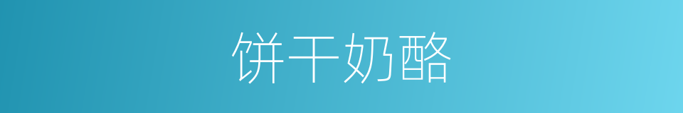 饼干奶酪的同义词