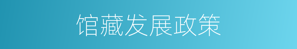 馆藏发展政策的同义词