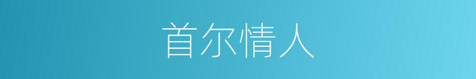 首尔情人的同义词