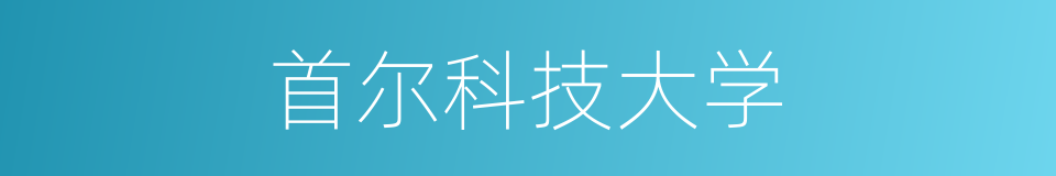 首尔科技大学的同义词