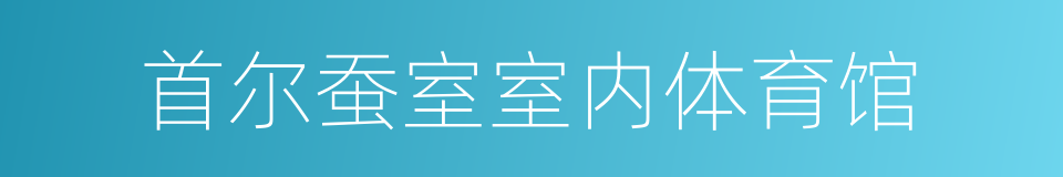 首尔蚕室室内体育馆的同义词