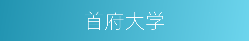 首府大学的同义词