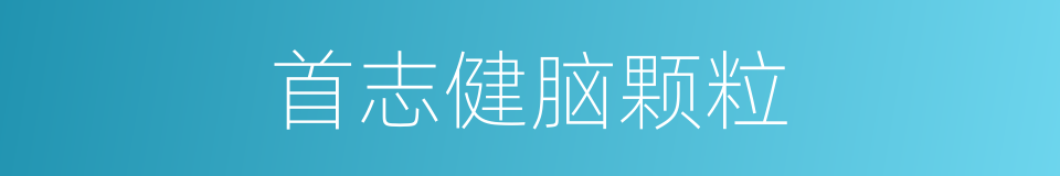 首志健脑颗粒的同义词