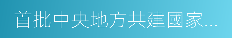 首批中央地方共建國家級博物館的同義詞