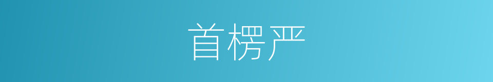 首楞严的同义词