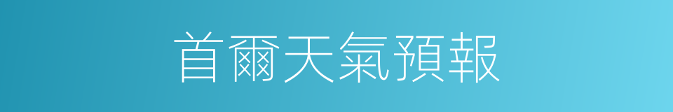 首爾天氣預報的同義詞