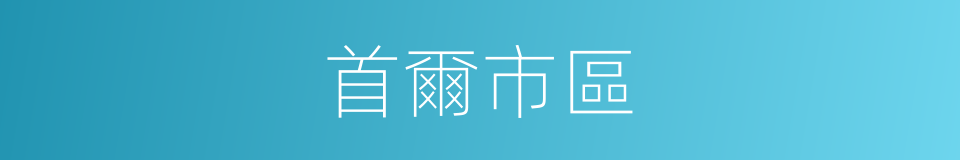 首爾市區的同義詞