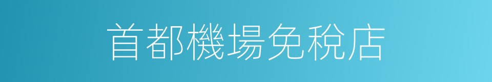 首都機場免稅店的同義詞