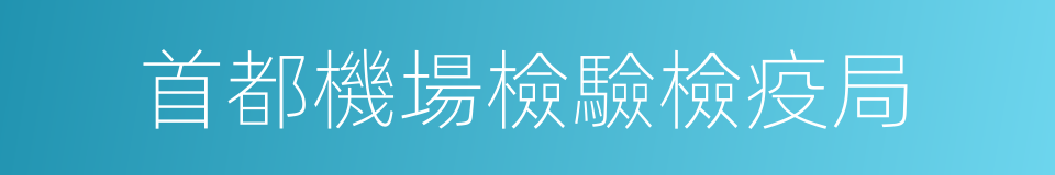 首都機場檢驗檢疫局的同義詞