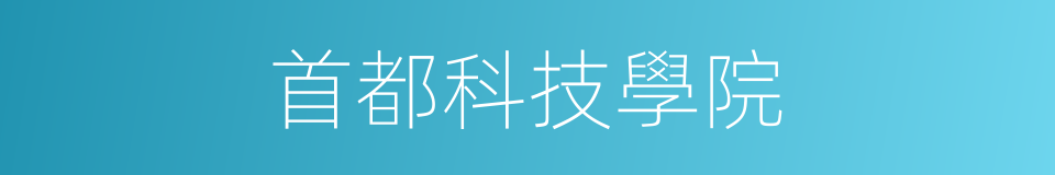 首都科技學院的同義詞
